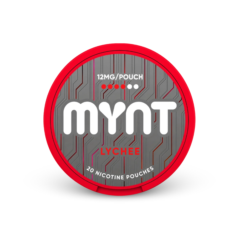 MYNT Lychee Medium – can of nicotine pouches