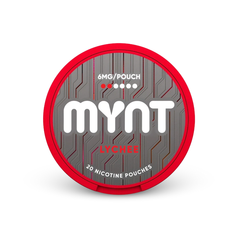 MYNT Lychee Regular – can of nicotine pouches