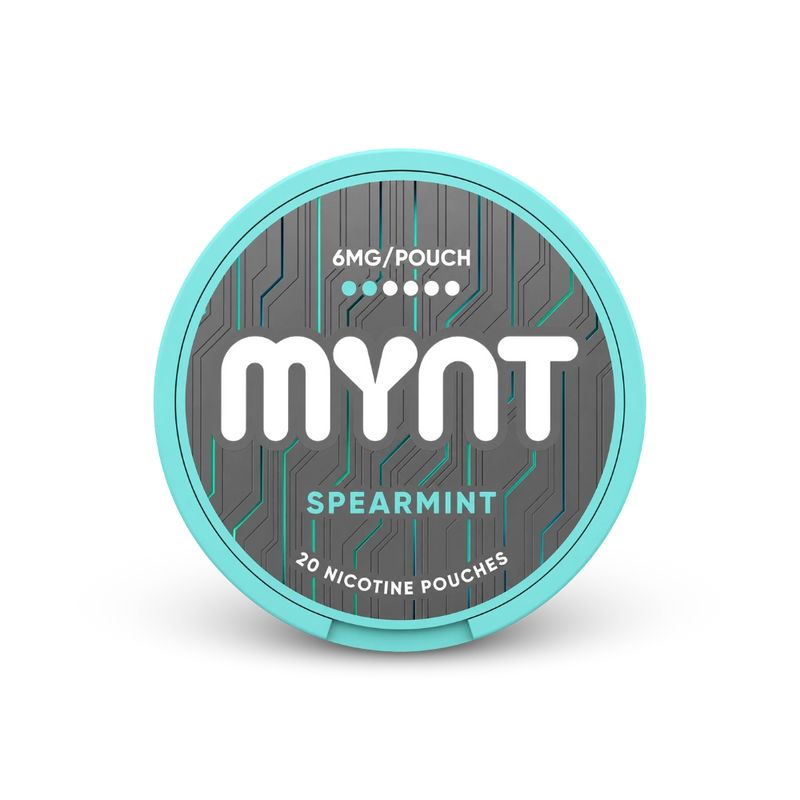 MYNT Spearmint Slim Regular – can of nicotine pouches
