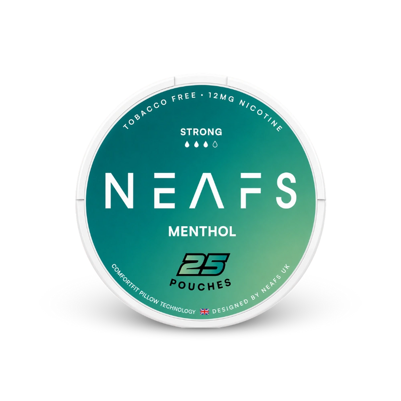 NEAFS Menthol Strong – can of nicotine pouches