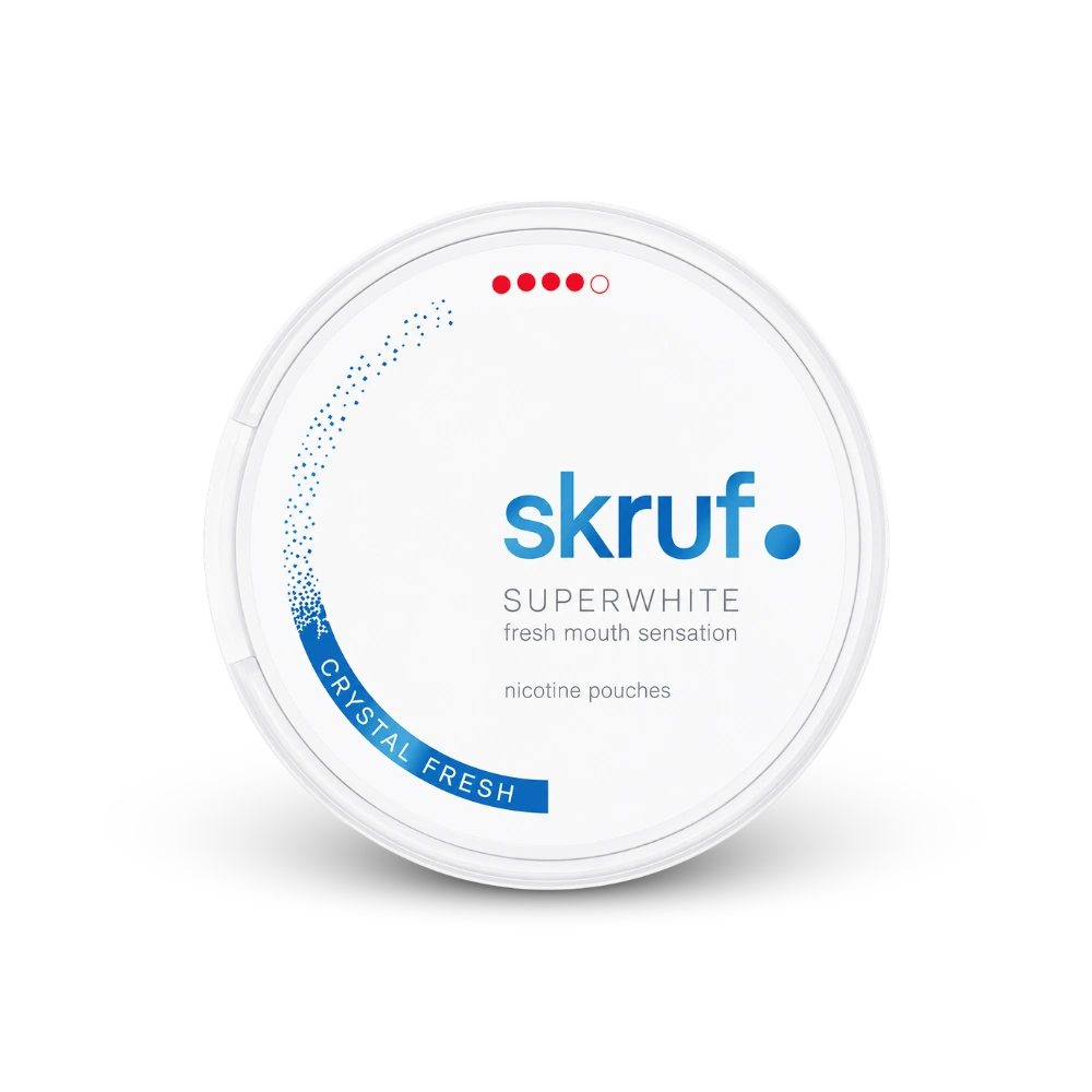 SKRUF Crystal Fresh Extra Strong – can of nicotine pouches