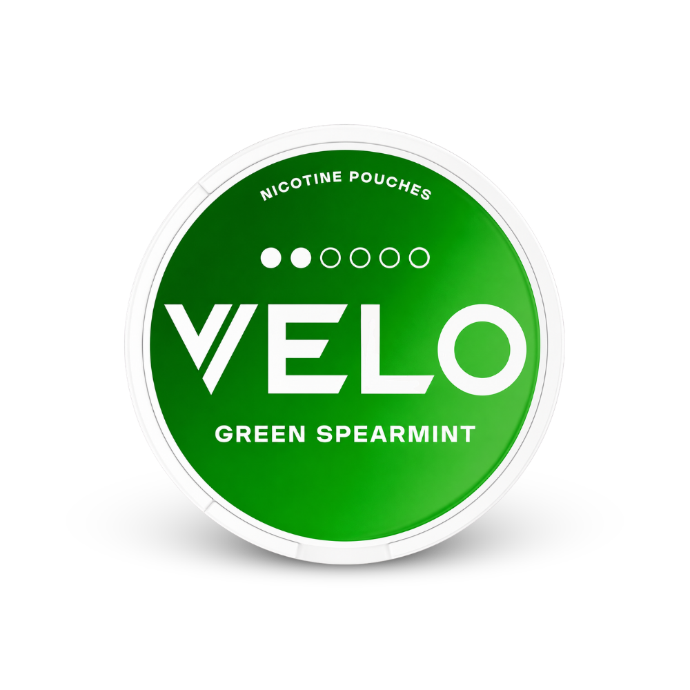 VELO Green Spearmint – can of nicotine pouches