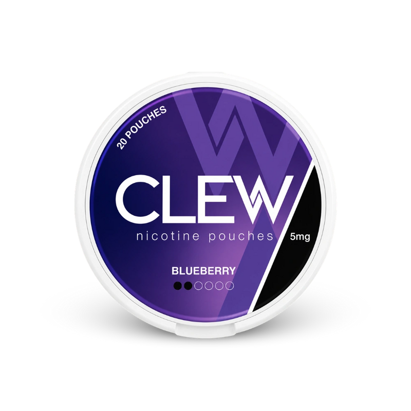 CLEW Blueberry 5mg – can of nicotine pouches