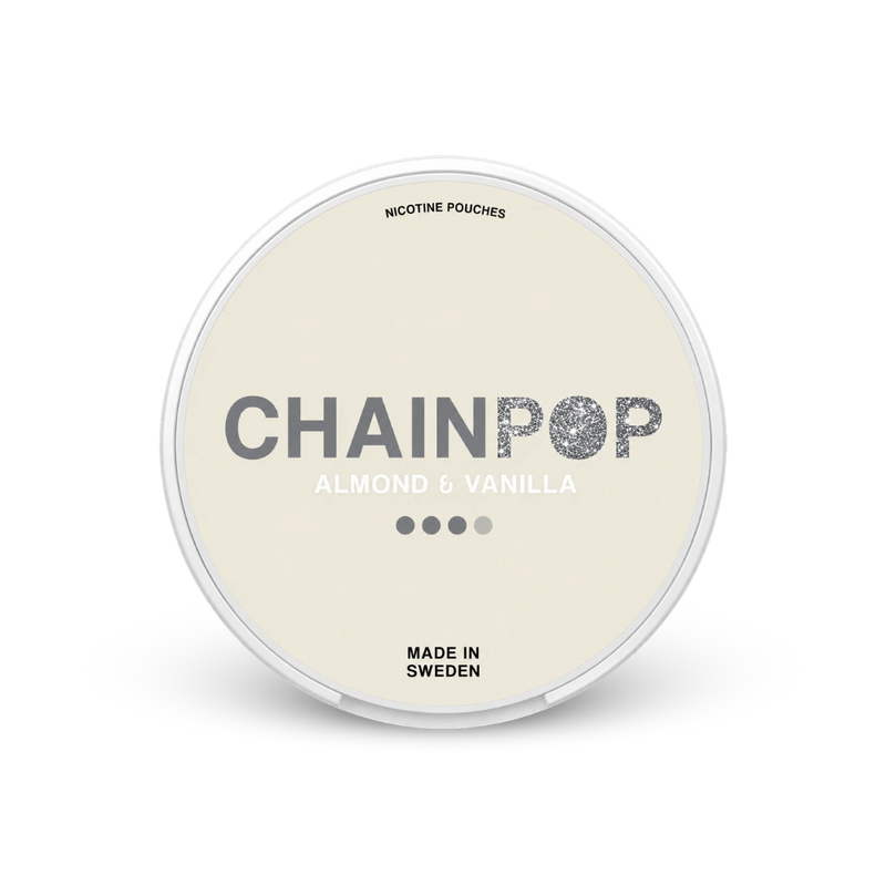 Chainpop Almond & Vanilla – can of nicotine pouches