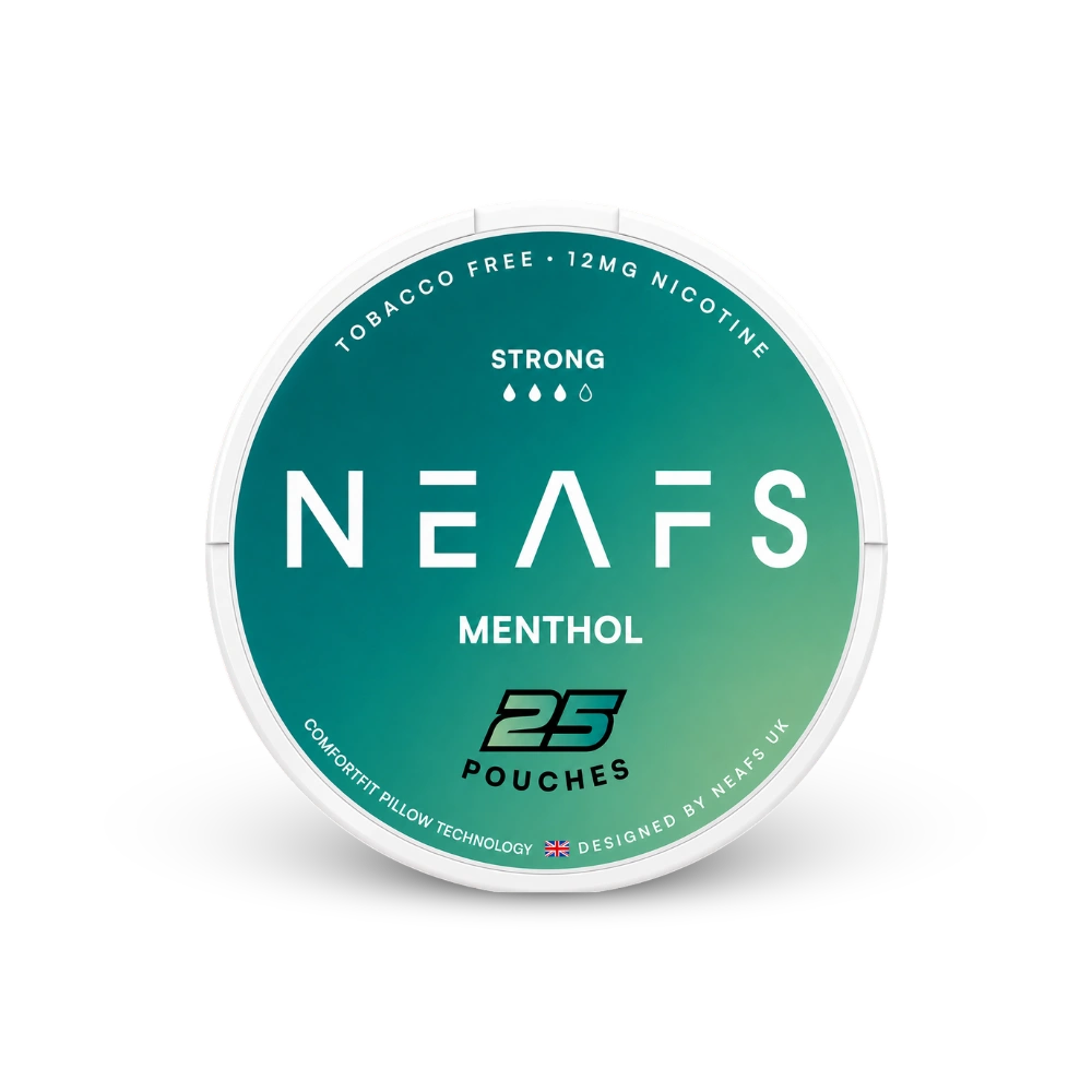 NEAFS Menthol Strong – can of nicotine pouches