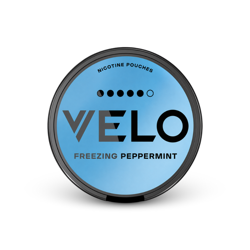 VELO Freezing Peppermint Ultra – can of nicotine pouches