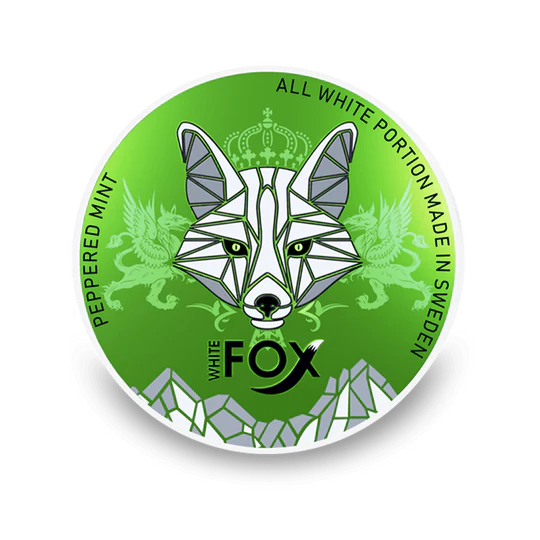White Fox Peppered Mint – tobacco-free nicotine pouches